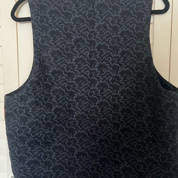 Handmade Vintage Patterned Vest Summer Festival Stars Size Large - Picture 4 of 4